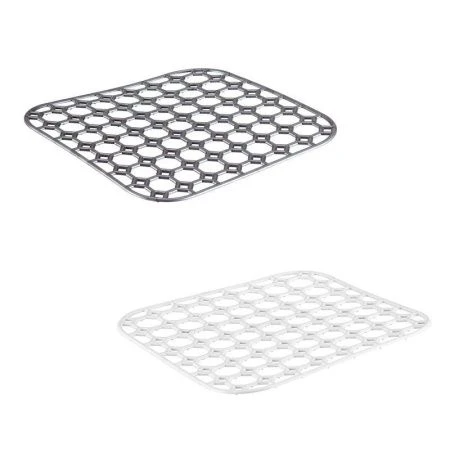 Решетка в раковину  25,5*25,5*0,4см пластик квадратная разноцв. (40)