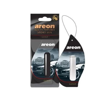 Ароматизатор подвесной сухой  Areon   LUX SPORT LIQUID с капсулой 5мл. Gold (Золото) (24)