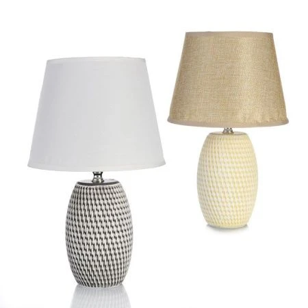 Светильник настольный с абажуром керамика 34см Е14 KW19018 (24)