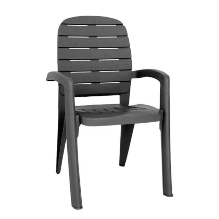 Кресло 58*60*91,5см пластик ПРОВАНС антрацит (1) Кресло 58*60*91,5см пластик ПРОВАНС антрацит (1)