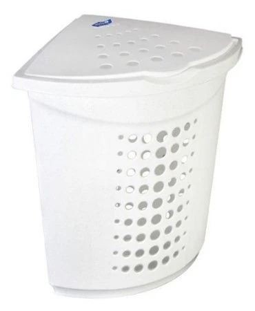 яяяКорзина для белья угловая (белый мрамор) (8) вывод