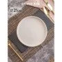 Тарелка мелкая 21см фарфор ROCK WHITE десертная DM8012