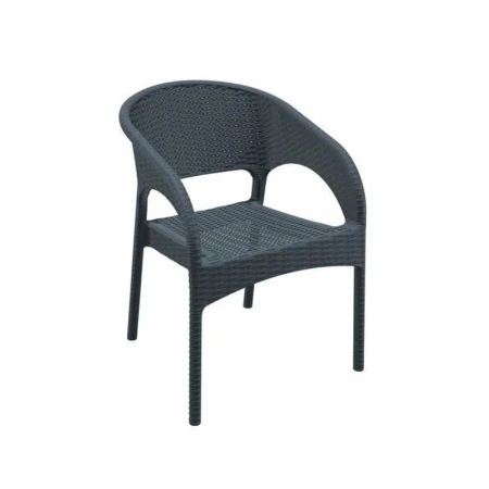 Кресло 58*62*80,5см пластик Rattan Ola dom антрацит нагрузка до 150кг (1) Кресло 58*62*80,5см пластик Rattan Ola dom антрацит нагрузка до 150кг (1)