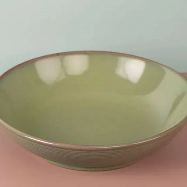 Тарелка глубокая 750мл 22см фарфор HELEZONE GREEN суповая DMD083 (12) ВЫВОД