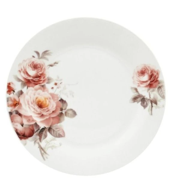 Тарелка мелкая 20см фарфор РОМАНТИКА круглая(12/72)