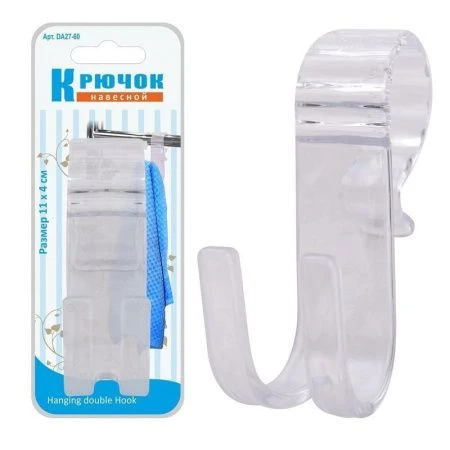 Крючок навесной пластик DA27-60 (12/120)