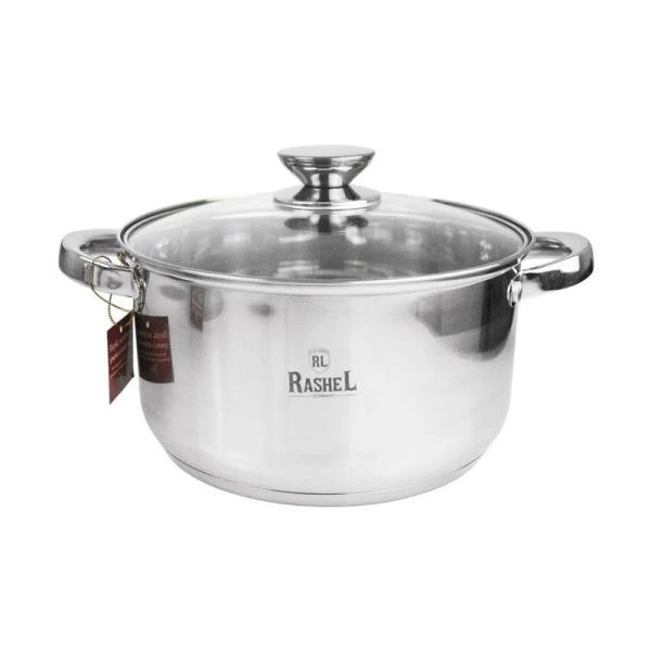 Набор кастрюль 3пр (2,6/3,6/4,7л) нерж.сталь БЕРТА со стекл.крышками (4)