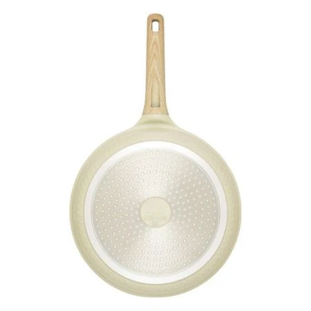 Сковорода 28см h5,9см алюминий АП RAN ручка soft-touch имит. дерева индукция бежевая (6)