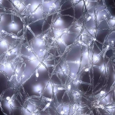 Гирлянда эл 14м 180 LED вьюн белый пост свечение ПВХ прозрачный 220В СНОУ БУМ