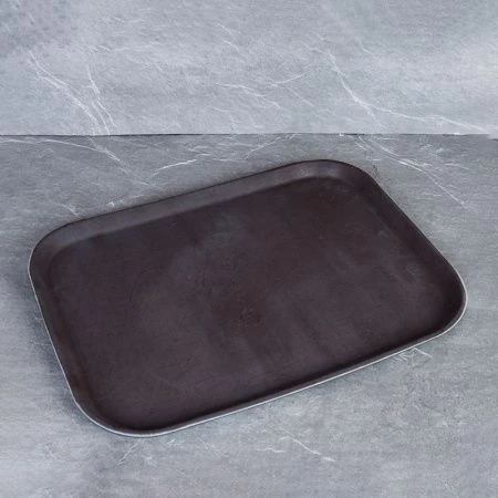 Поднос 30*40см пластик прорезиненный прямоугольный 1216coffee (25) Поднос 30*40см пластик прорезиненный прямоугольный 1216coffee (25)