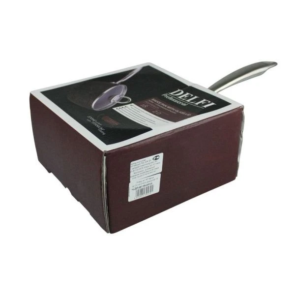 Ковш 2л алюминий АП мрамор со стекл.крышкой 18см Delfi DL-V119FAK-0418 (6)