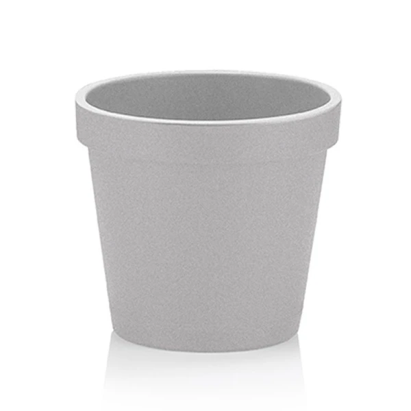 Горшок для цветов 3,75л пластик ПАРИЖ серый мрамор (48)