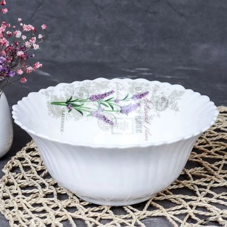 Тарелка глубокая 550мл 155мм стеклокерамика ЛАВАНДА суповая LHKW60 (18142) (48)