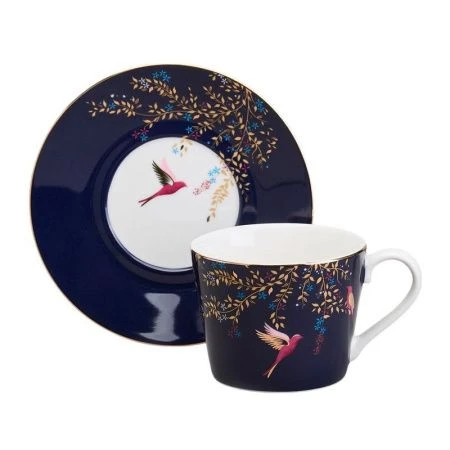 Чайный набор 2пр фарфор Golden Birds на 1 персону 220мл (18)