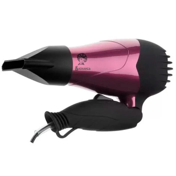 Фен складной пластик ВАСИЛИСА ФН1-1000 фиолетово-черный 900Вт (24)