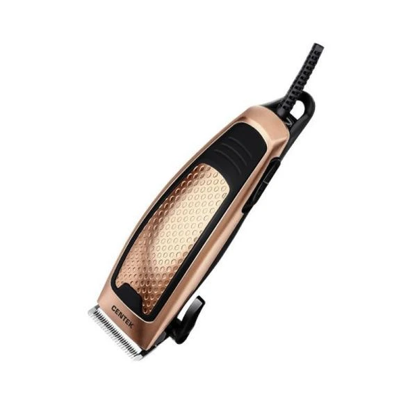 Машинка для стрижки пластик Centek CT-2129 черн/золото,срез 0..12мм,ротор,произв. мотор(12/24)