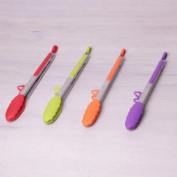 Щипцы кулинарные 30,5см силикон с мет. ручками (72)