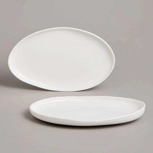 Блюдо набор 2пр 23,5*14*3см фарфор FASHION овальные (24)