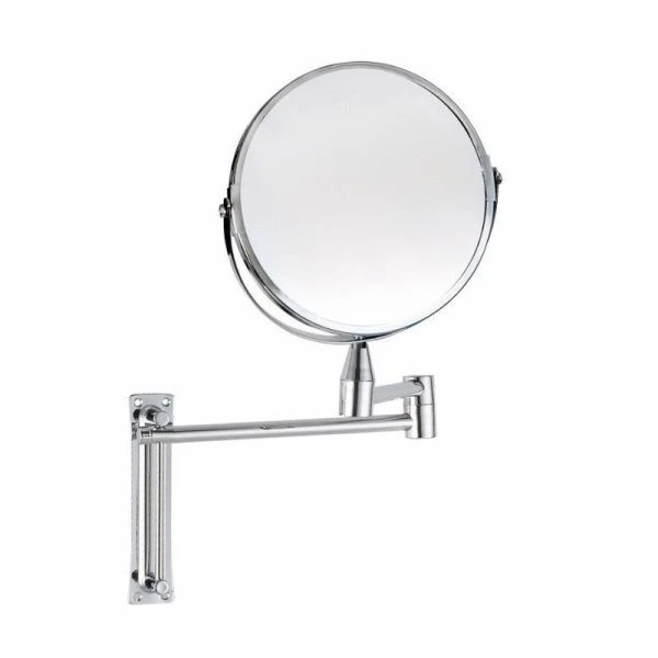 Зеркало двухстороннее настенное 17см металл/стекло с увеличением 200%, хром Aurelius (12)
