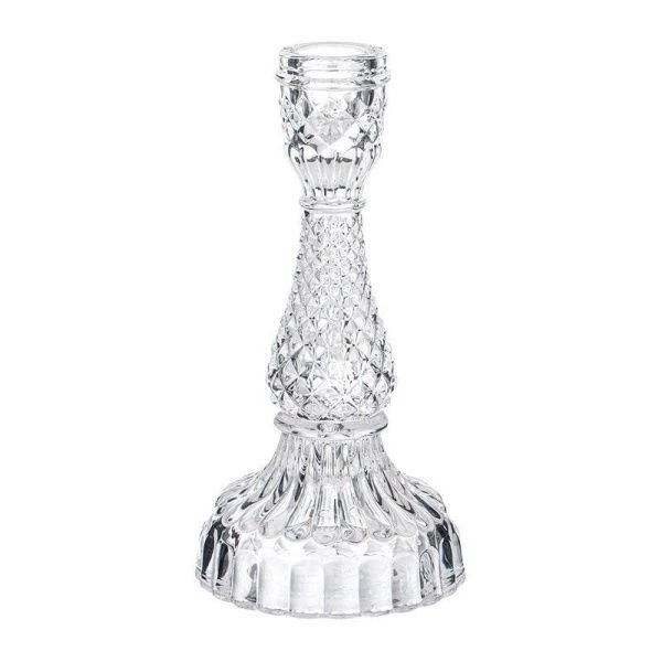 Подсвечник 9*9*18см стекло Diamant (24)