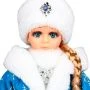 Внучка деда мороза в голубой шубе, с мелодией, 40 см Т-6821