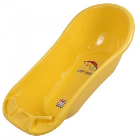 Ванночка детская 55л пластик ДУНЯ new желтый 12001 (5)