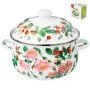 Кастрюля 2,8л эмаль Fruit Basket с крышкой 20см выс.12см (6)