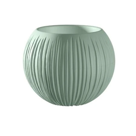 Кашпо 1,7л 18*21см пластик СФЕРА нефрит (8)