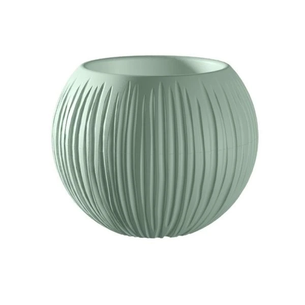 Кашпо 1,7л 18*21см пластик СФЕРА нефрит (8)