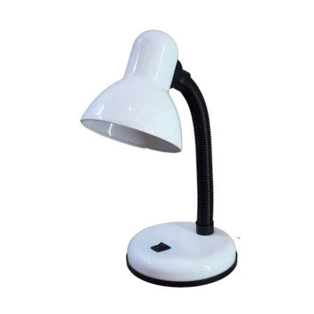 Лампа настольная металл/пластик UT-203С снежно-белая 60Вт Е27, шнур 1,5м (45/50/40)