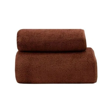 Набор полотенец микрофибра 2пр 35*75см/70*140см Смарт коричневый 300гр м0811_07
