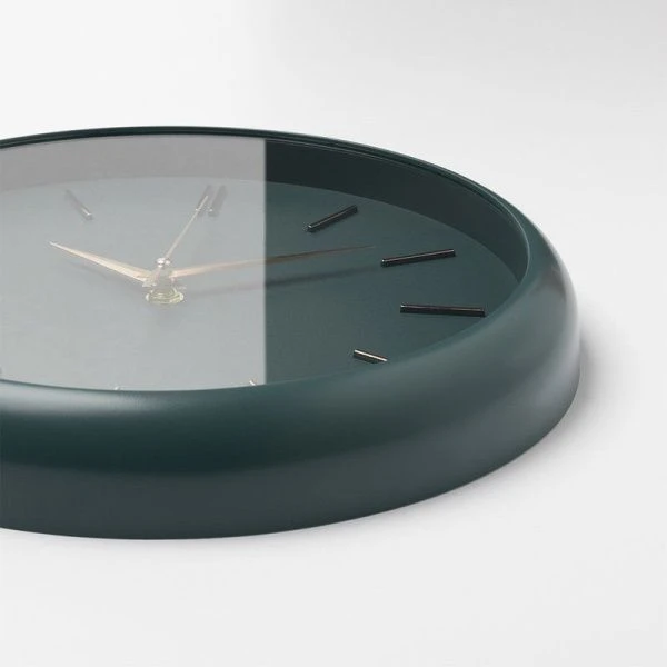 Часы настенные 30см пластик РУБИН Классика малахит (10)