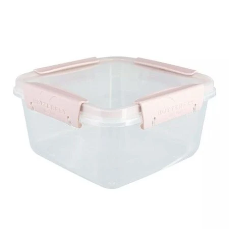 Контейнер пищевой 1,2л пластик Butterfly BRIGHT герметичный 156*156*84мм розовый (8)