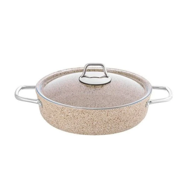 Жаровня 4,8л алюминий АП ИНДУКЦИЯ со стекл.крышкой 30см Dariis Cremanova HUR-A-15404 (6)