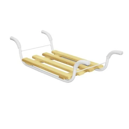 Сиденье для ванны 420*270мм дерево/каркас-металл ЭКОНОМ 4 рейки СВ1 (10)