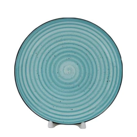 Тарелка мелкая 19см керамика Аэрография БРИЗ ЭМИЛИЯ десертная (6/48)