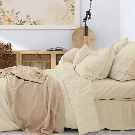 КПБ 1,5сп поплин 100%хлопок Butterfly (пр.160*215, под.145*215, нав.70*70*2) рис. Бежевый