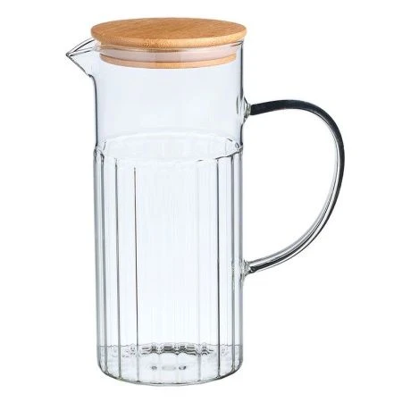 Кувшин 1130мл стекло Vertical с бамбук.крышкой (12)