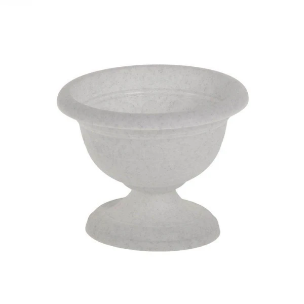 Вазон низкий 2л d22см пластик КОЛЫВАНЬ мрамор (18) ап