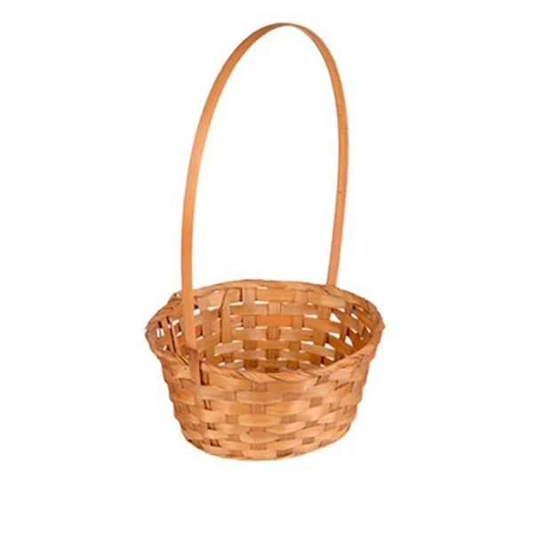 Корзинка плетеная 20*9см лоза с ручкой коричневая GN295-11 (200)