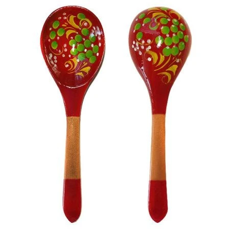 Ложка салатная дерево Краснушка 21*6см (1)
