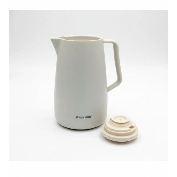 Термос конференционный 1500мл. пластиковый со стеклянной колбой (белый)(2011WH) (12)