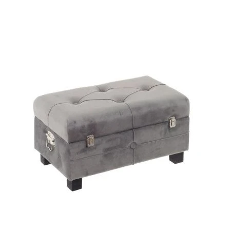 Пуф на ножках дерево/текстиль 50,5*30,5*27см Зимняя сказка (1)