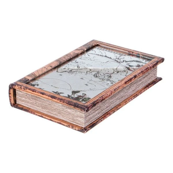 Шкатулка-книга 26*17*5см МДФ/полиуретан/стекло (12)