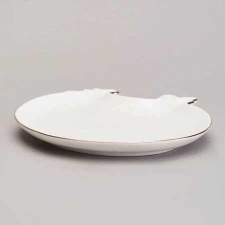 Блюдо сервировочное 14*1,7см фарфор (72)