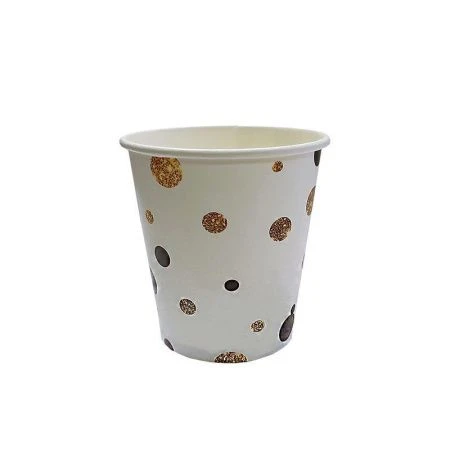 Стакан бумажный набор 6шт 250мл ВЕЧЕРИНКА белый (120)