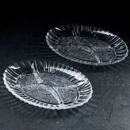 Менажница набор 2шт 26*18,5см стекло КОНИЯ 54912BBFD (12)