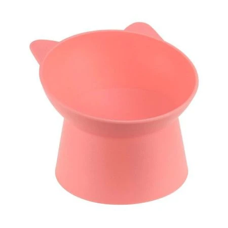 Миска для животных 200мл пластик КОТ коралловый (10)
