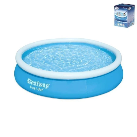 Бассейн с надувным бортом круглый ПВХ Fast Set 366*76см 5377л 57273 (1) Бассейн с надувным бортом круглый ПВХ Fast Set 366*76см 5377л 57273 (1)