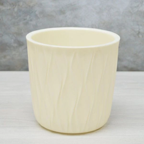 Горшок для цветов пластик Desert 2,3л d157 h152мм молочный (16)